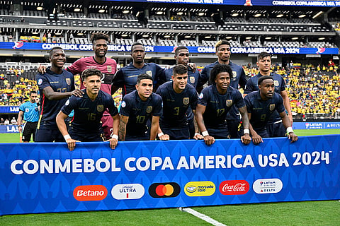 Ecuadorean team poses for a group photo